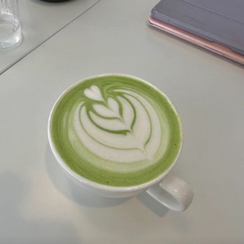 Reborn Coffee - Hot matcha latte with oat milk - Coffee & Tea Near Me - Diamond Bar, California