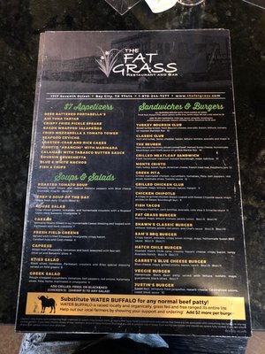 Menu photo 5 Fat Grass Restaurant & Bar Bay City, TX