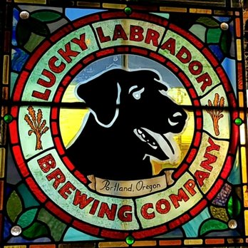 Lucky Labrador Brewing Co - Gorgeous Stain glass of their logo. Love! - Brewpubs Near Me - Portland, Oregon Lucky Labrador Brewing Co - Gorgeous Stain glass of their logo. Love! - Brewpubs Near Me - Portland, Oregon