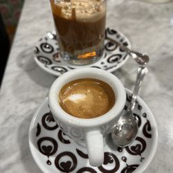 Cuori di Sfogliatella - Caffè shakerato with Nutella, caffè macchiato