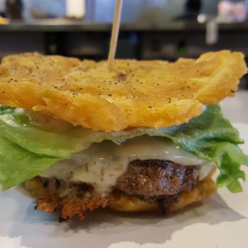 PINCHO - Tostone burger - Latin American Near Me - Pembroke Pines, Florida PINCHO - Tostone burger - Latin American Near Me - Pembroke Pines, Florida