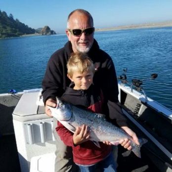 Blackberry RV Park - We enjoying making memories with young children.Austin and Bert (owner) showing off Austin fish. - Fishing Near Me - Klamath, California Blackberry RV Park - We enjoying making memories with young children.Austin and Bert (owner) showing off Austin fish. - Fishing Near Me - Klamath, California