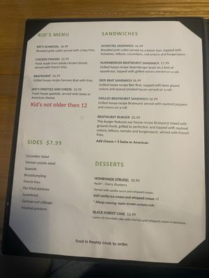 Menu photo 2 Café Berlin Las Vegas, NV