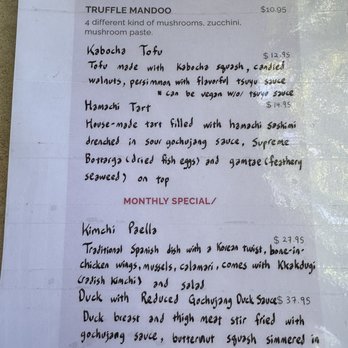 O'Kims - Menu Oct '24 - Korean Near Me - Honolulu, Hawaii