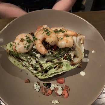 Delaney's Tavern - Salad wedge with shrimp - New American Near Me - Orlando, Florida Delaney's Tavern - Salad wedge with shrimp - New American Near Me - Orlando, Florida