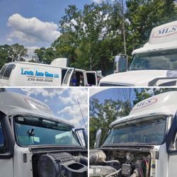 Lewis Auto Glass - We do Semi and large trucks as well.