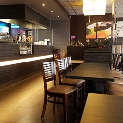 Asia Prinz - Modern gestaltetes Restaurant mit bequemen Sitzmöglichkeiten - willkommene Abwechslung zu den Klischee Asia Restaurants