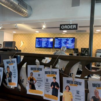 Happy Brew Coffee Shop - The crew and the ordering desk - Coffee & Tea Near Me - Jacksonville, Florida