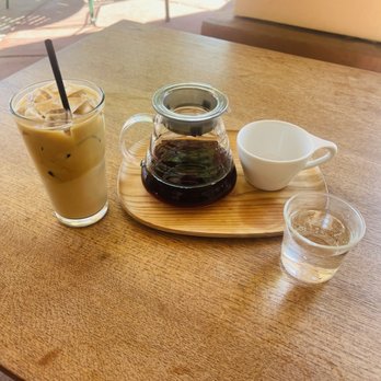 Temple Coffee - Pour over & iced latte! - Coffee Roasteries Near Me - Folsom, California