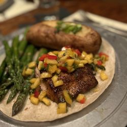 Richardson's - Mahi-mahi with Mango salsa and twice baked potato