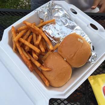 Big Hoffas - 1/4 rack smoked pork ribs with seasoned fries garlic roll and chips - Barbeque Near Me - Westfield, Indiana