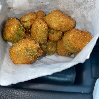 Bev's Better Burgers - I swear I think these okra were freshly picked, seasoned and fried fresh for me! Hands-down the best I've ever had - just SUBLIME! - Burgers Near Me - Alachua, Florida
