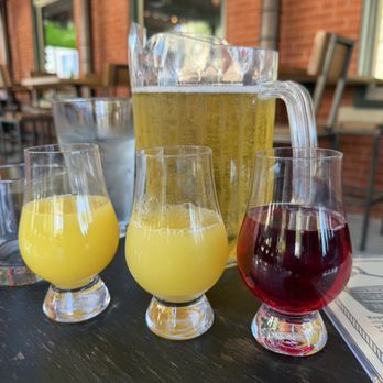 Bucket & Rope - Mimosa pitcher - comes with orange, pineapple and cranberry juice - Cocktail Bars Near Me - Dallas, Texas Bucket & Rope - Mimosa pitcher - comes with orange, pineapple and cranberry juice - Cocktail Bars Near Me - Dallas, Texas