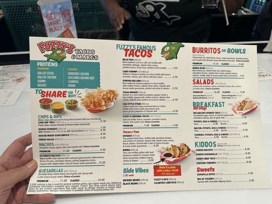 Menu photo 3 Fuzzy's Tacos and Margs Kingwood, TX