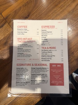 Menu photo 1 Intelligentsia Coffee Chicago, IL Menu photo 1 Intelligentsia Coffee Chicago, IL