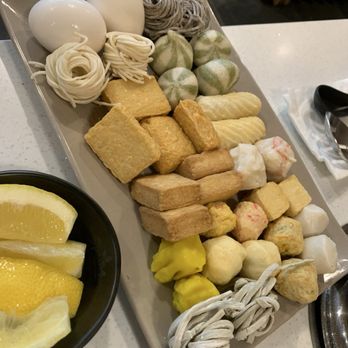 Spring Shabu-Shabu - Fishballs, noodles, and eggs - Japanese Near Me - Flushing, New York