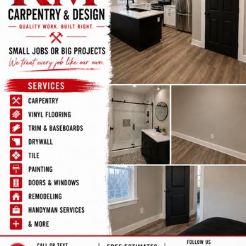 KM Carpentry & Design - Drywall Installation & Repair Near Me KM Carpentry & Design - Drywall Installation & Repair Near Me