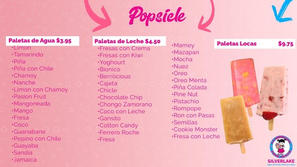 Menu photo 2 Michoacana Silverlake Los Angeles, CA Menu photo 2 Michoacana Silverlake Los Angeles, CA