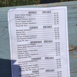 Daily Specials Menu Daily Specials Menu