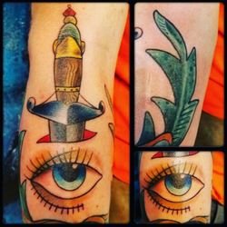 Hanks Tattoo - Nice traditional piece done in 1 session about 2 hours