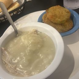 Chicken and Dumplings with Fried Green Tomatoes Chicken and Dumplings with Fried Green Tomatoes