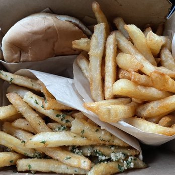 A+ Burger - Kids Kid's Cheeseburger with fries and an order of garlic fries - Burgers Near Me - Oakland, California A+ Burger - Kids Kid's Cheeseburger with fries and an order of garlic fries - Burgers Near Me - Oakland, California