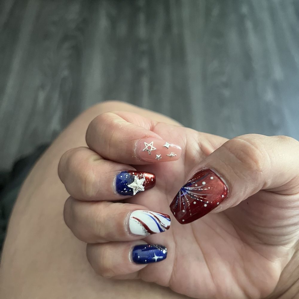 VIP Nails - This one I just got done today. I showed her a picture from Pinterest and she did a really good job with it. - Nail Salons Near Me - Worcester, Massachusetts VIP Nails - This one I just got done today. I showed her a picture from Pinterest and she did a really good job with it. - Nail Salons Near Me - Worcester, Massachusetts