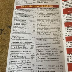 Spice of India - The pen marks indicate where you'll be ripped off of you order a set meal.