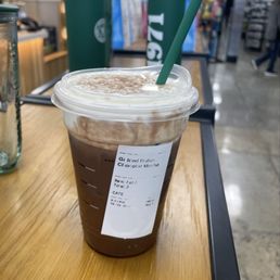 Starbucks Iced Dubai Chocolate Mocha with Pistachio Cold Foam! Starbucks Iced Dubai Chocolate Mocha with Pistachio Cold Foam!
