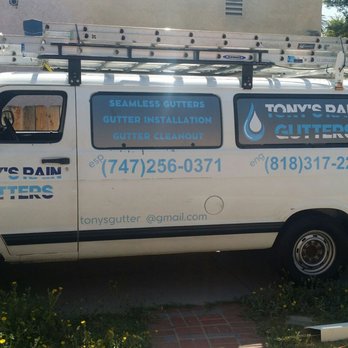 TONY'S RAIN GUTTERS - Van parked in my driveway. - Gutter Services Near Me TONY'S RAIN GUTTERS - Van parked in my driveway. - Gutter Services Near Me