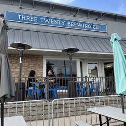 Three Twenty Brewing - Exterior showing street-side patio.