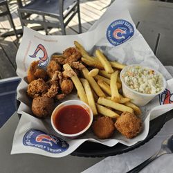Shrimp Basket - Gulf Shrimp with tails on basket