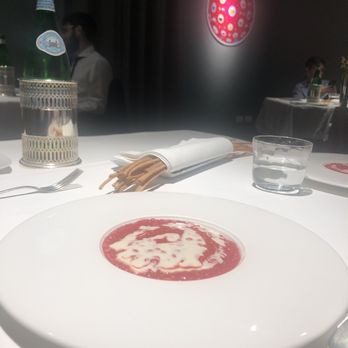 Osteria Francescana - Strawberry acting as a tomato! :) - Italian Near Me - Modena, Missouri