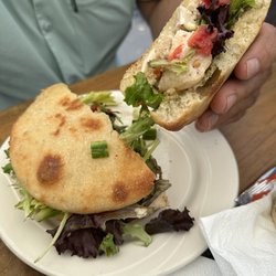 Terra House - Greek Chicken on Focaccia