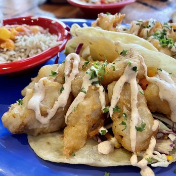 Cabo Fish Taco - Beer Battered White Fish Tacos & Baja Rice - Mexican Near Me - Blacksburg, Virginia
