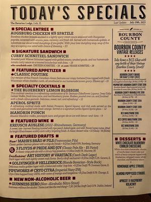 Menu photo 2 The Bavarian Lodge Lisle, IL