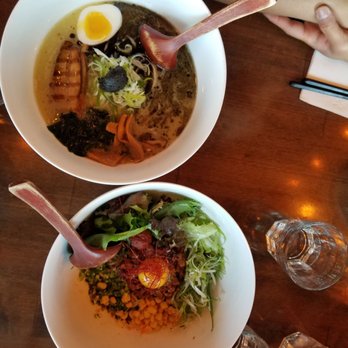 Shiki Menya - Tonkatsu on top Menya on bottom - Ramen Near Me - Calgary, Alberta