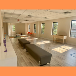 Bozza Yoga Littles - The makings of our kids yoga studio ... one part - space, one part - sunshine.  Let the fun begin!
