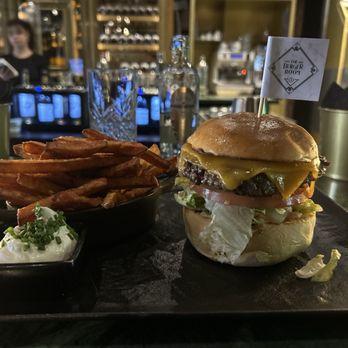 The Burger Room - Burger and sweet potato fries - Burgers Near Me - Amsterdam, New Hampshire The Burger Room - Burger and sweet potato fries - Burgers Near Me - Amsterdam, New Hampshire