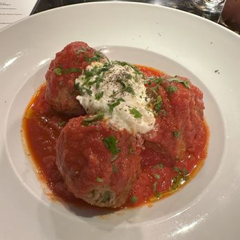 Massimo Restaurant - Polpette (House-Made Veal, Beef & Pork Meatballs, San Marzano Marinara, Narragansett Creamery Ricotta) - Italian Near Me - Providence, Rhode Island