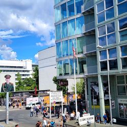 McDonald's - View of Checkpoint Charlie from 2nd Floor of McDonald's