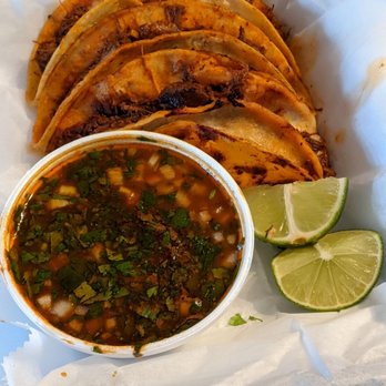 La Tapatia Meat Market - Quesabirria (beef tacos with consomme) - Mexican Near Me - Dacula, Georgia
