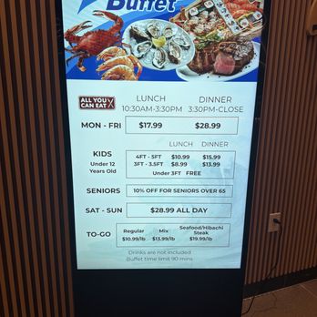 Ocean Buffet - Menu prices - Buffets Near Me - Orlando, Florida Ocean Buffet - Menu prices - Buffets Near Me - Orlando, Florida