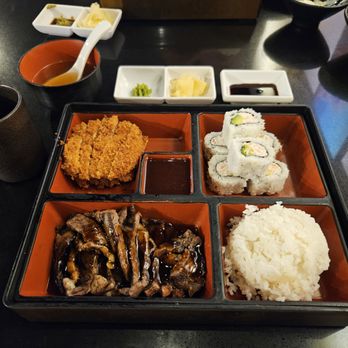 Sakura Bistro Tapas & Sake Bar - 3-item bento box ($19.95) - Sushi Bars Near Me - Oakland, California