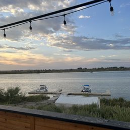 Sunset from the Boathouse patio.