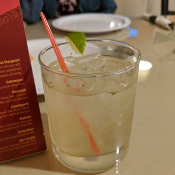 Maple Indian Cuisine - Punjabi Cocktail - Spiced gin, ginger beer, tonic water, and coriander. - Indian Near Me - Goshen, Indiana