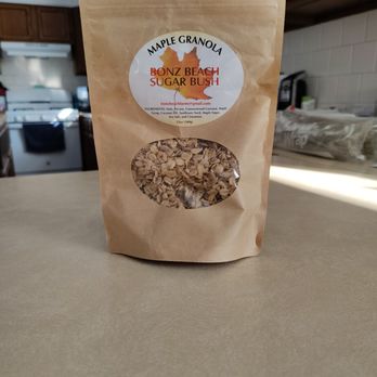 Bonz Beach Farms - Best Granola! Not a heavy maple flavor like you might think. Not overly sweet, lots of healthy ingredients! - Honey Near Me - Onaway, Michigan Bonz Beach Farms - Best Granola! Not a heavy maple flavor like you might think. Not overly sweet, lots of healthy ingredients! - Honey Near Me - Onaway, Michigan