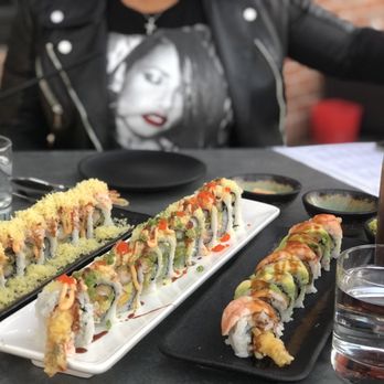 Fúdo - We ordered the Fantasy Roll, Hot Gossip Roll and Bang Bang Shrimp Roll in no particular order. - Asian Fusion Near Me - Chamblee, Georgia