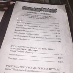 Queensway Restaurant & Catering - Menu