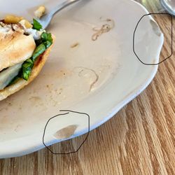 George's Diner - Chipped plate